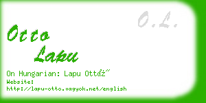 otto lapu business card